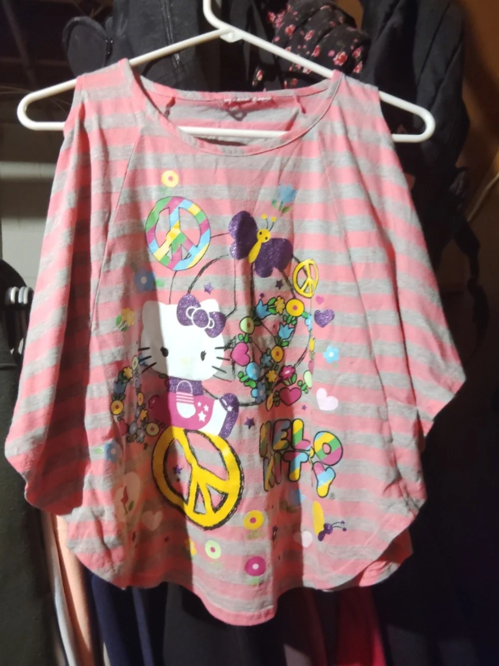 Hello Kitty Pink Striped Girls' Top